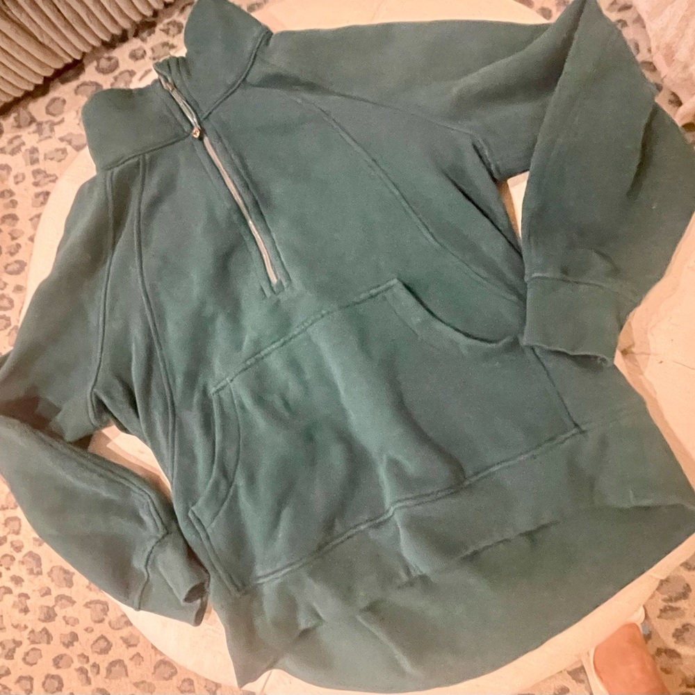 Lululemon Athletica Women's Green Pullover Top/half zip size M